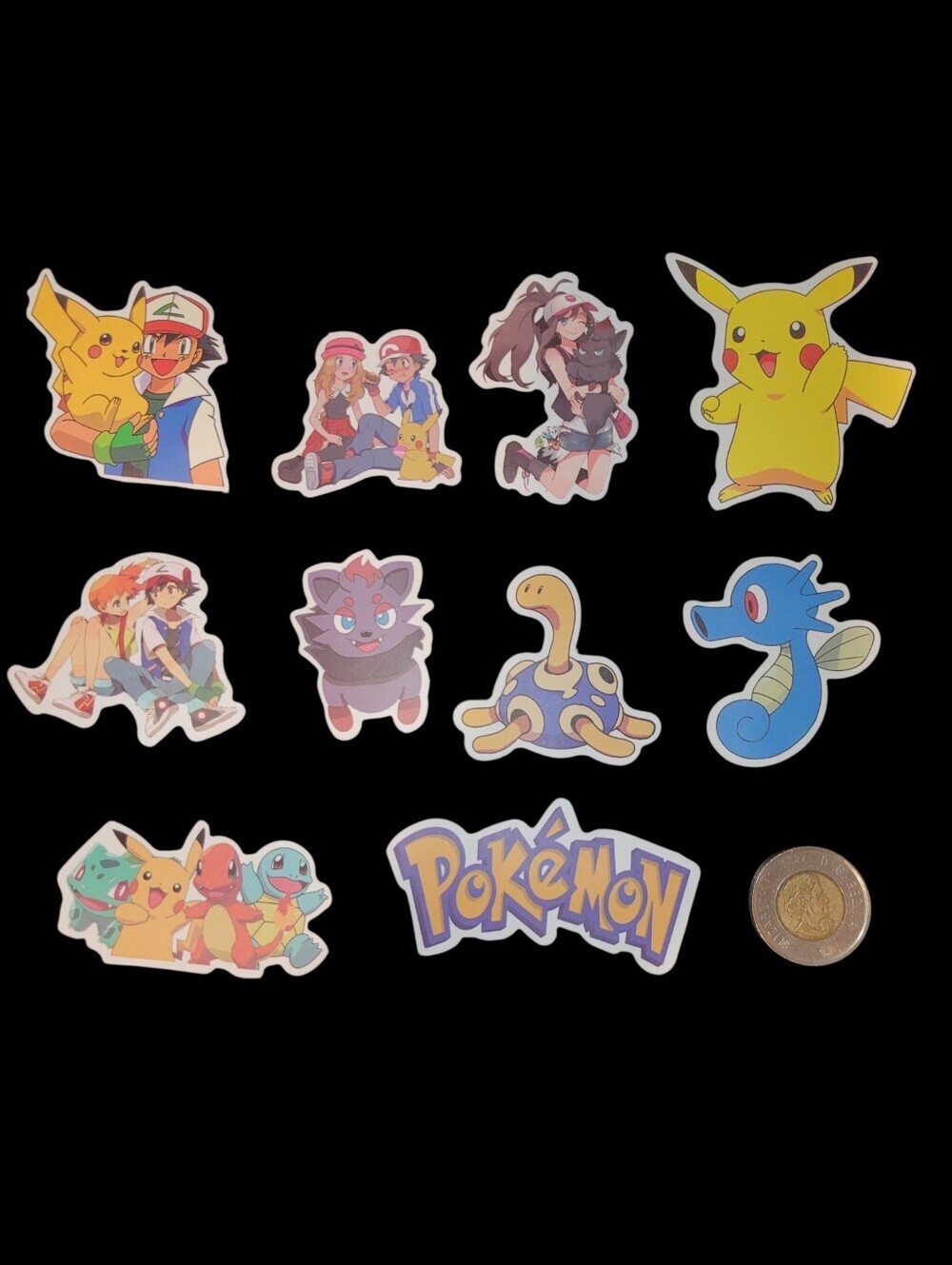 3/$20 10Pcs Pokemon Waterproof Stickers Set #a